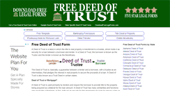 Desktop Screenshot of freedeedoftrust.com